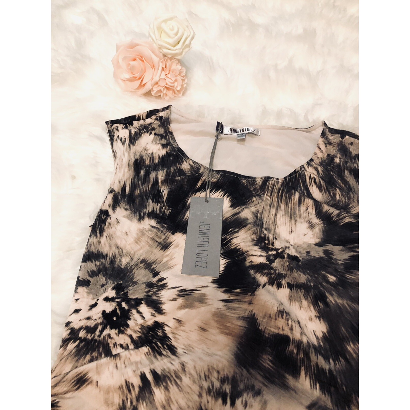 J Low Womans Xs Abstract Sleeveless Ruched Bodycon Dress Kaleidoscope Maxi Mono — image 4 of 8
